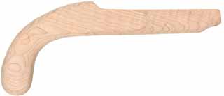 Stock, Hawken pistol halfstock,
pre-shaped, 15/16" barrel,
non-inlet, plain maple Stock, Hawken pistol halfstock,
pre-shaped, 15/16" barrel,
non-inlet, plain maple